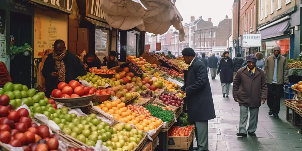 Street Photography - A lively London street market