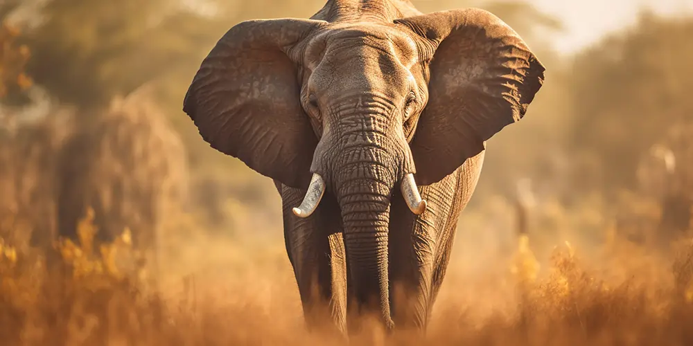 Wildlife Photography - A majestic African elephant