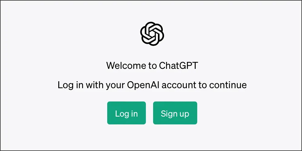ChatGPT OpenAI Login Image
